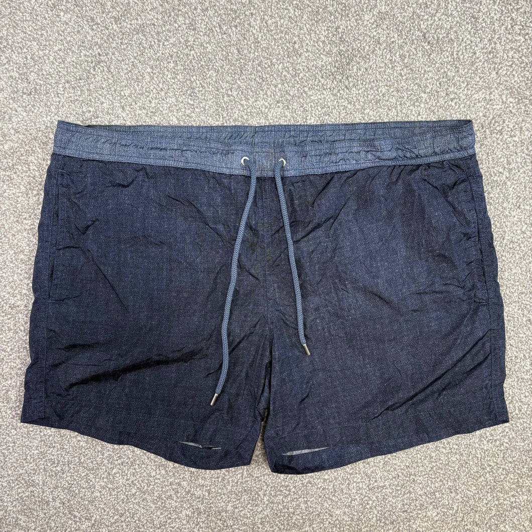 Moncler Swimshorts Blue Denim Size XL