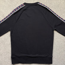 Load image into Gallery viewer, Moncler Tape Logo Sweatshirt Navy Size Large
