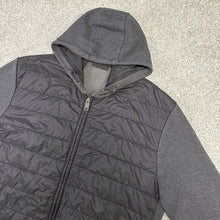 Load image into Gallery viewer, Prada Zip-Up Padded Hoodie Dark Grey Size XXXL

