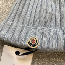 Load image into Gallery viewer, Women’s Moncler Pom-Pom Beanie Baby Blue SzUNI
