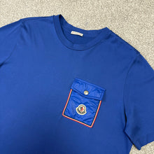 Load image into Gallery viewer, Moncler Pocket T-Shirt Blue Size Small
