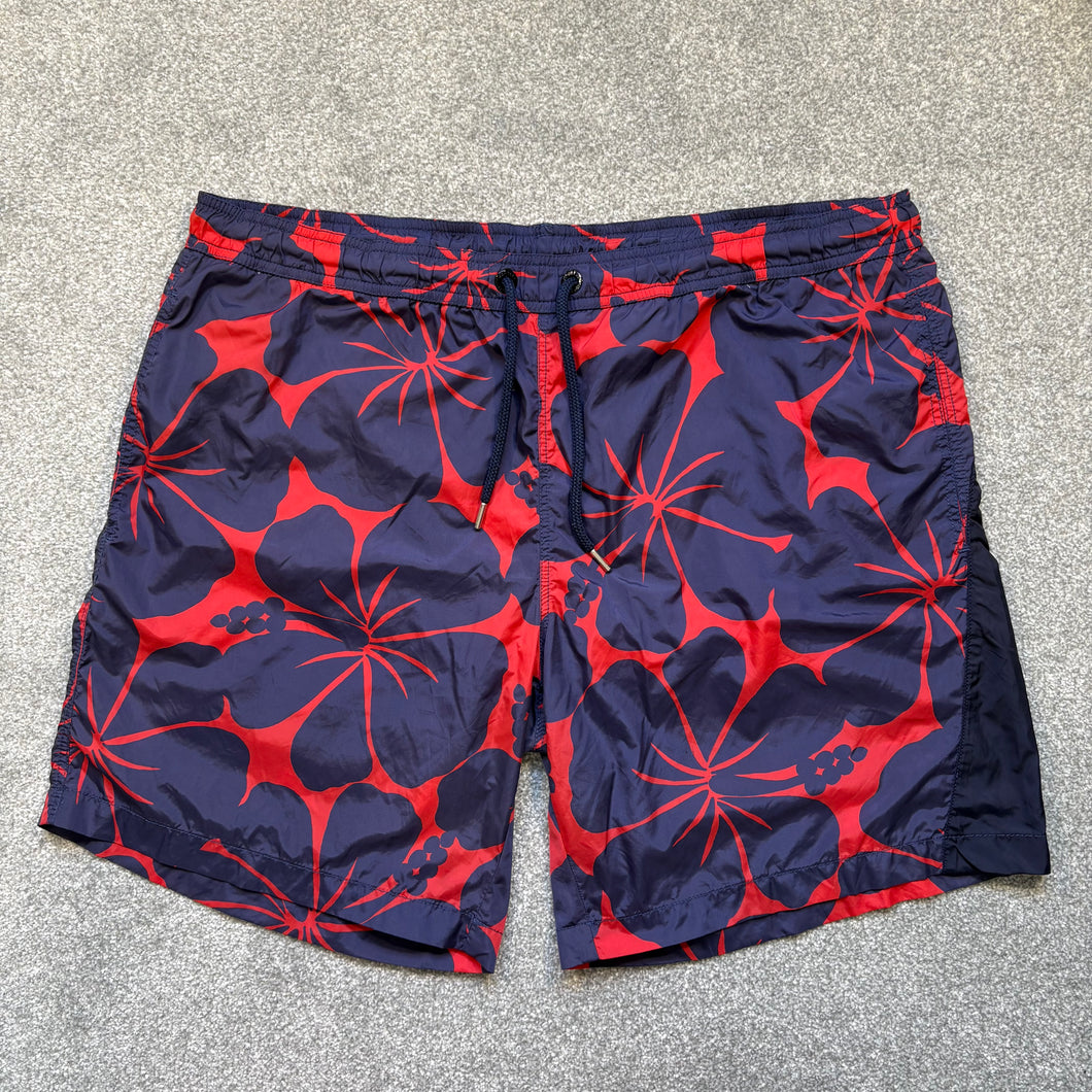 Moncler Swimshorts Navy & Red Size XXL