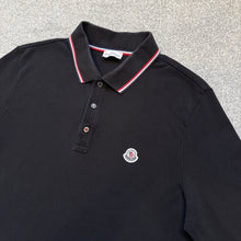 Load image into Gallery viewer, Moncler Polo Long Sleeve Black Size Large
