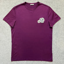 Load image into Gallery viewer, Moncler Double Logo T-Shirt Purple Size Medium

