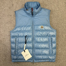 Load image into Gallery viewer, Moncler Cerces Gilet Baby Blue Size 2
