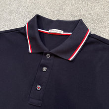 Load image into Gallery viewer, Moncler Polo Navy Size Medium
