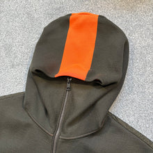 Load image into Gallery viewer, Moncler Tricot Cardigan Khaki &amp; Orange Size Medium
