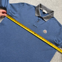 Load image into Gallery viewer, Moncler Polo Long Sleeve Blue Size Large
