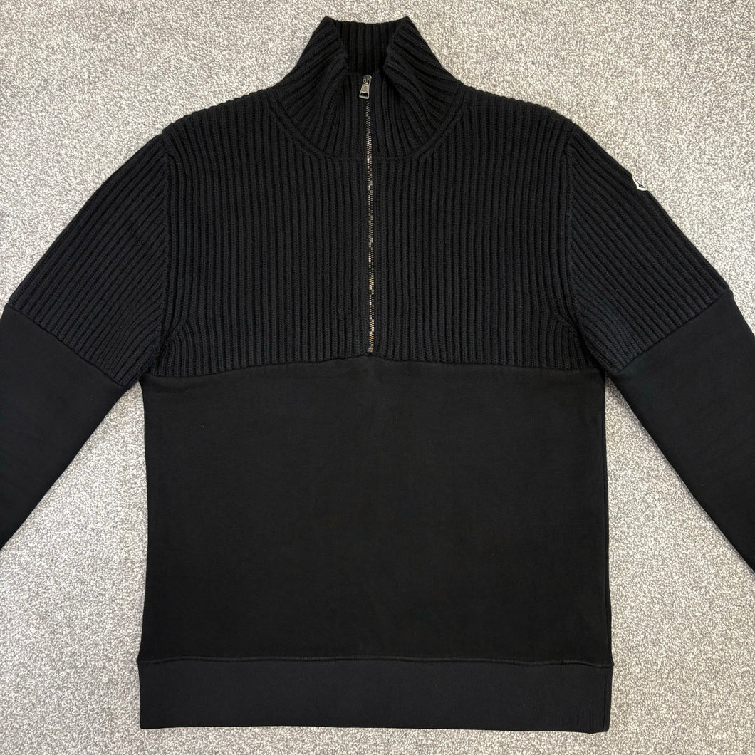 Moncler Half Zip Pullover Black Size XL