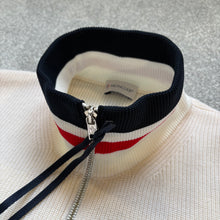 Load image into Gallery viewer, Moncler Half Zip Tricot Cream Size Medium
