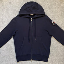 Load image into Gallery viewer, Moncler Zip-Up Hoodie Navy Size Medium
