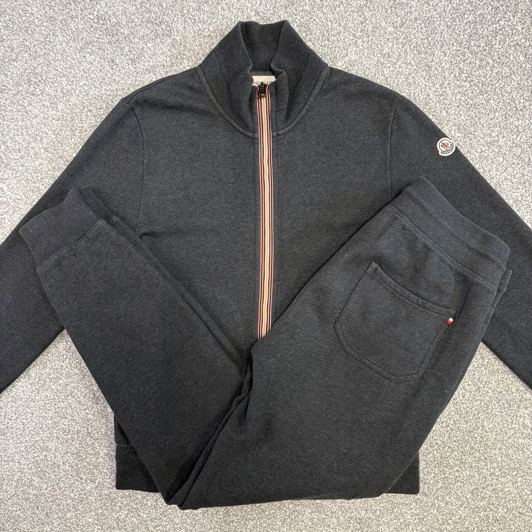 Moncler Tracksuit Dark Grey Size Small