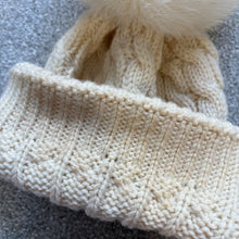 Load image into Gallery viewer, Women’s Moncler Grenoble Pom-Pom Beanie Cream SzUNI
