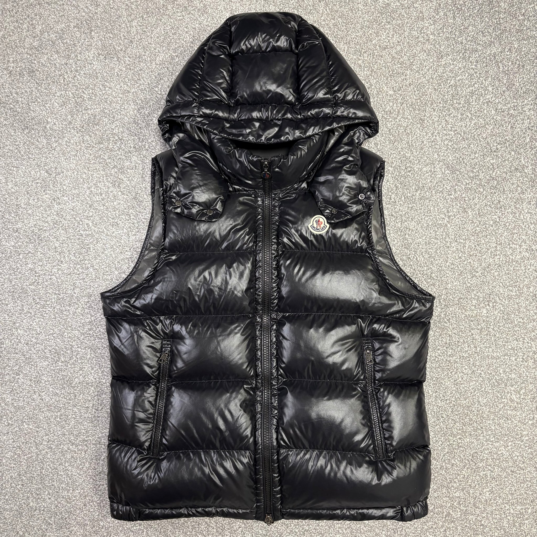 Moncler Bormes Gilet Black Size