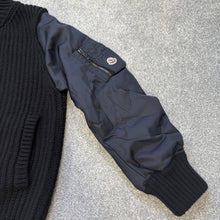 Load image into Gallery viewer, Women’s Moncler Tricot Black &amp; Navy Size Large
