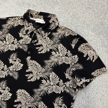 Load image into Gallery viewer, Moncler Polo Black Floral Size Medium
