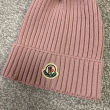 Load image into Gallery viewer, Girl’s Moncler Pom-Pom Beanie Pink Size Large
