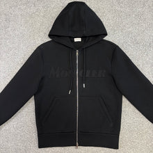 Load image into Gallery viewer, Moncler Zip-Up Hoodie Black Size Medium
