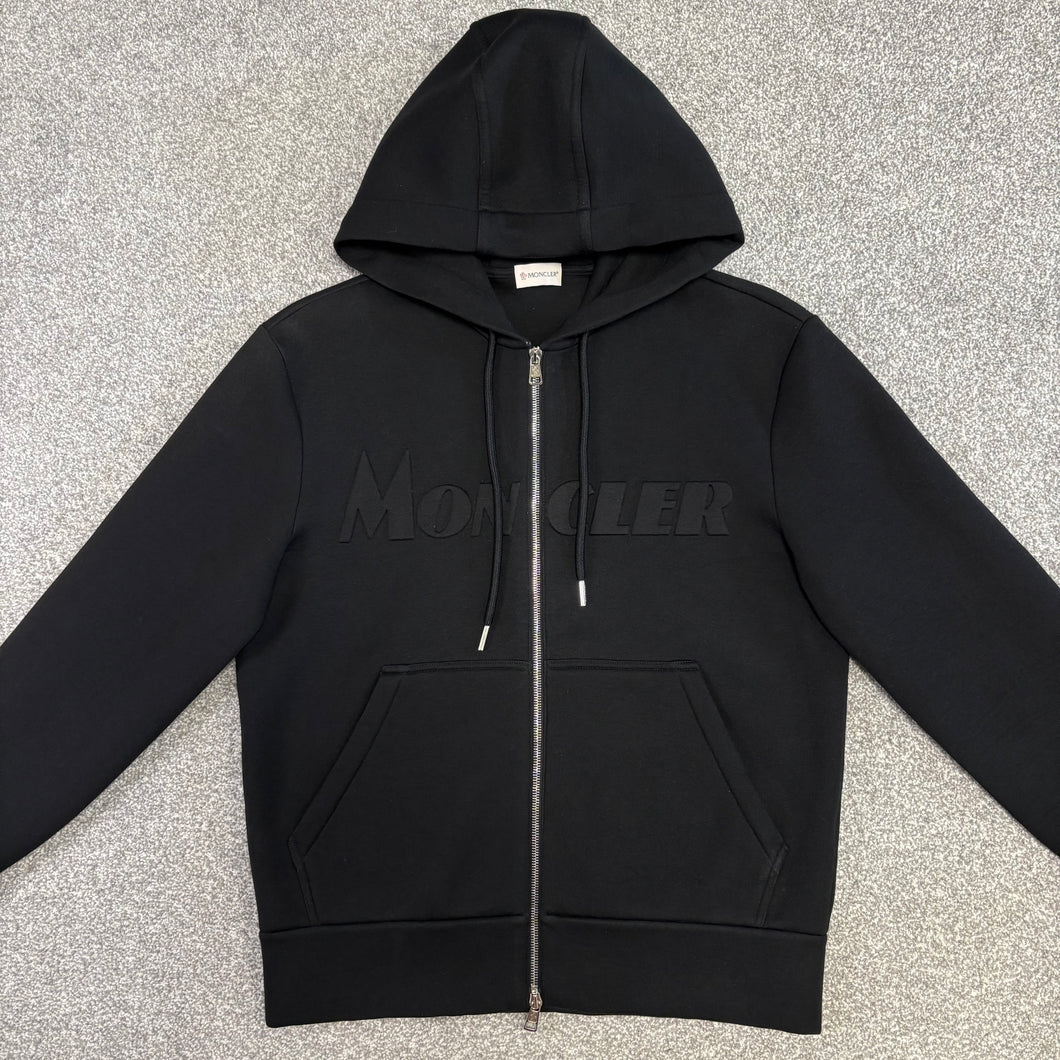Moncler Zip-Up Hoodie Black Size Medium