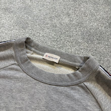 Load image into Gallery viewer, Moncler Tape Logo Sweatshirt Grey Size XL
