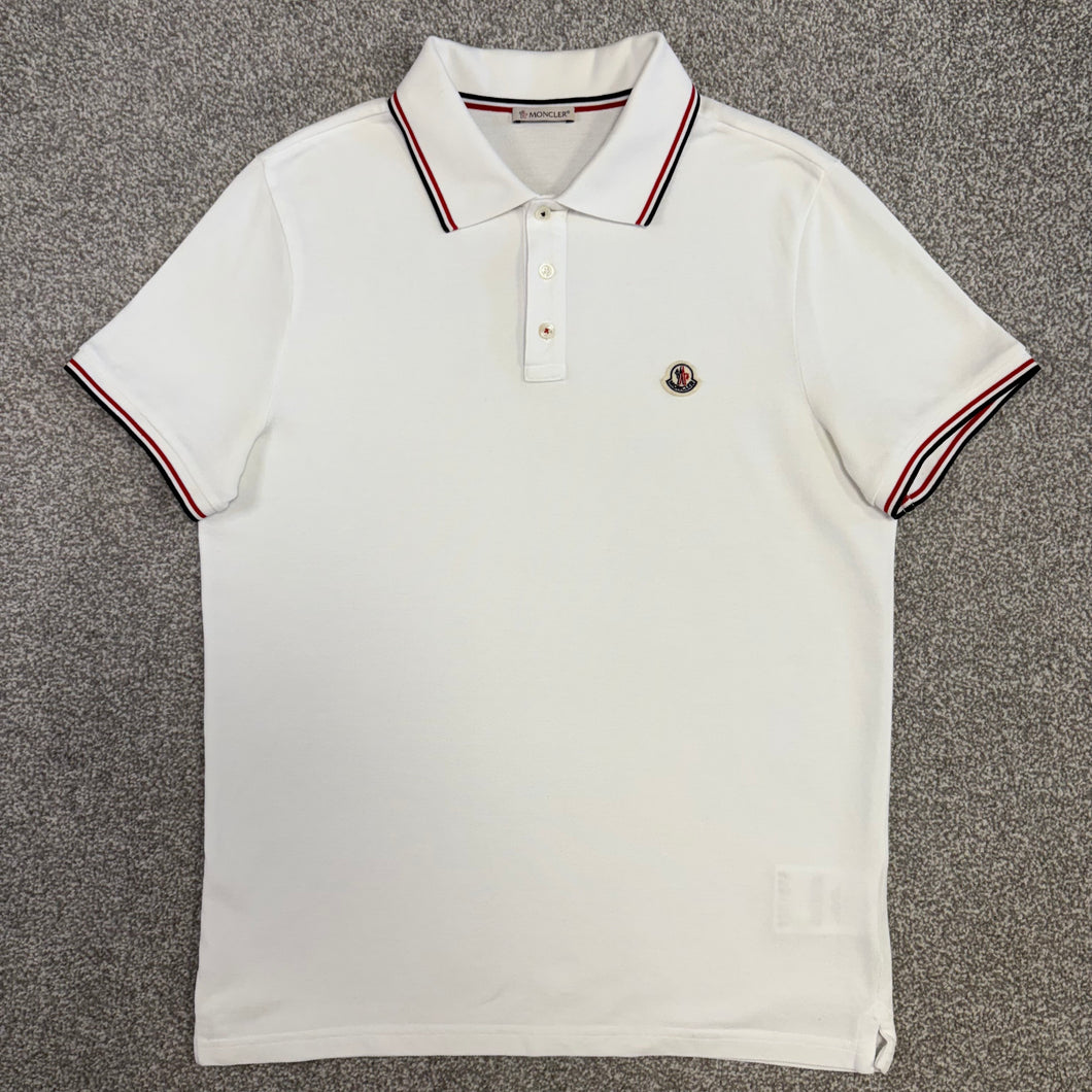 Moncler Polo White Size Medium