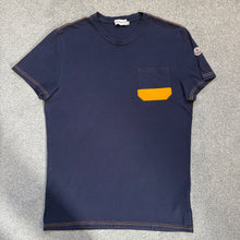 Load image into Gallery viewer, Moncler T-Shirt Navy &amp; Orange Size Medium

