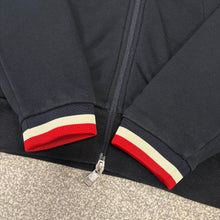 Load image into Gallery viewer, Moncler Tricolour Zip-Up Hoodie Navy Size Small
