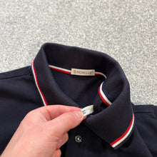 Load image into Gallery viewer, Moncler Polo Navy Size Medium
