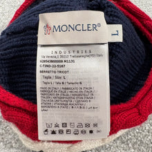 Load image into Gallery viewer, Children’s Moncler Beanie Navy Size Large
