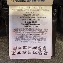 Load image into Gallery viewer, Women’s Moncler Ghany Gilet Black Size 00
