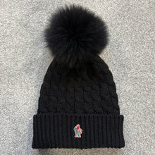 Load image into Gallery viewer, Women’s Moncler Grenoble Pom-Pom Beanie Black SzUNI
