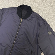 Load image into Gallery viewer, Moncler Barn Reversible Bomber Jacket Navy Size 4

