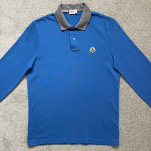 Load image into Gallery viewer, Moncler Polo Long Sleeve Blue Size Small
