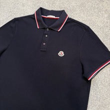 Load image into Gallery viewer, Moncler Polo Navy Size Medium
