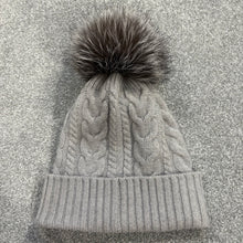 Load image into Gallery viewer, Women’s Moncler Pom-Pom Beanie Grey SzUNI
