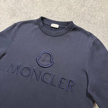 Load image into Gallery viewer, Moncler Embroidered Sweater Navy Size Medium
