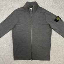 Load image into Gallery viewer, Stone Island Wool Zip-Up Grey Size Large
