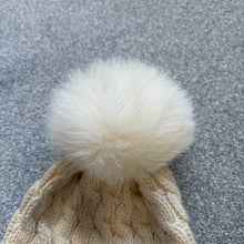 Load image into Gallery viewer, Women’s Moncler Grenoble Pom-Pom Beanie Cream SzUNI
