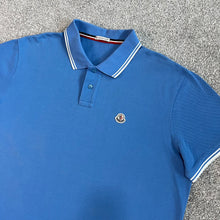 Load image into Gallery viewer, Moncler Polo Light Blue Size XXL
