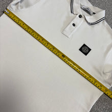 Load image into Gallery viewer, Stone Island Polo White Size Medium
