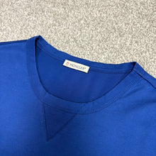 Load image into Gallery viewer, Moncler Double Logo T-Shirt Blue Size Medium
