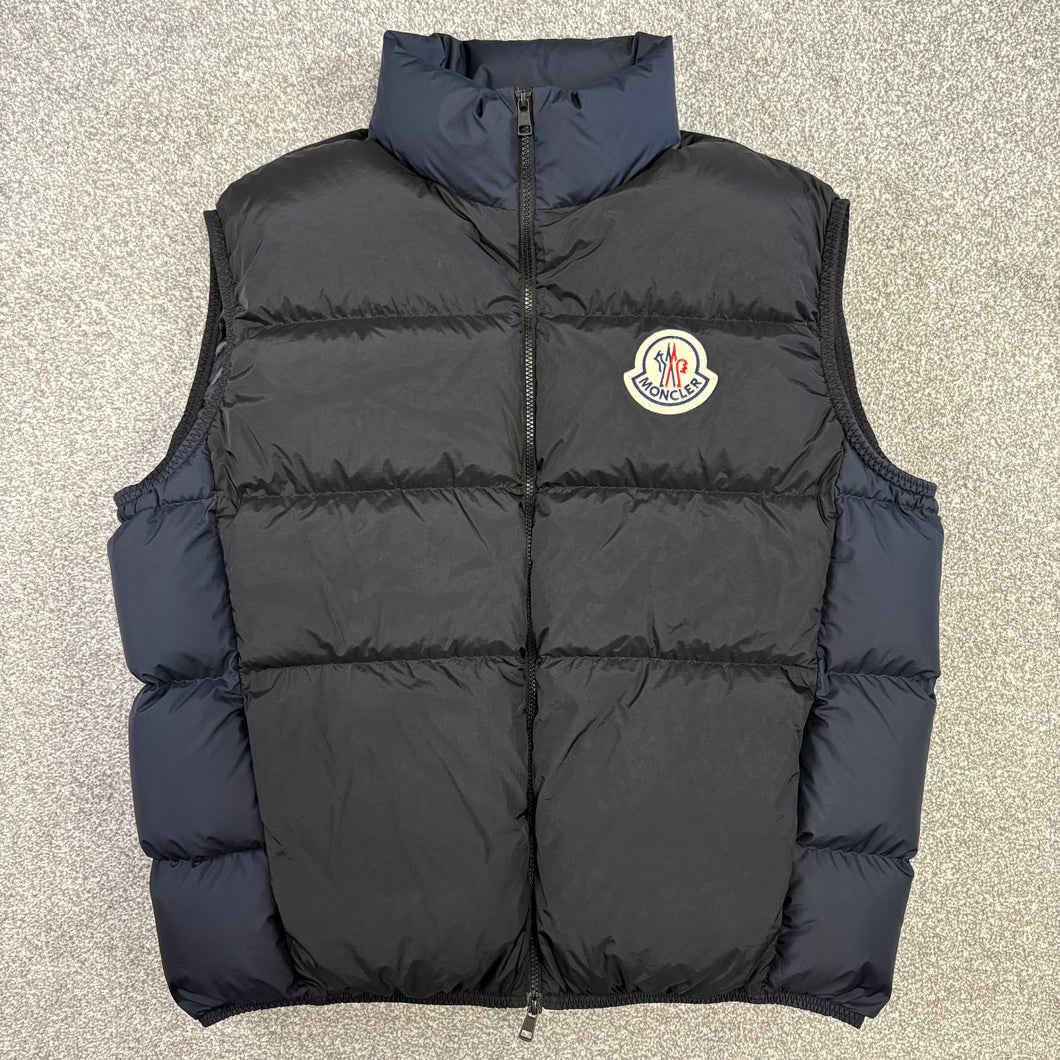 Moncler Almaz Gilet Black & Navy Size 5