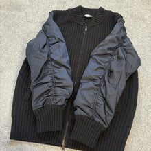 Load image into Gallery viewer, Women’s Moncler Tricot Black &amp; Navy Size Large
