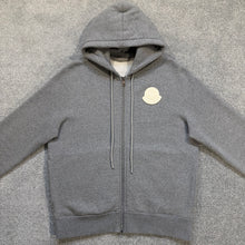Load image into Gallery viewer, Moncler Zip-Up Hoodie Grey Size Medium
