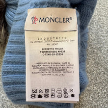 Load image into Gallery viewer, Women’s Moncler Wool &amp; Cashmere Pom-Pom Beanie Light Blue SzUNI
