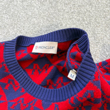 Load image into Gallery viewer, Moncler Sweatshirt Red &amp; Navy Size Medium
