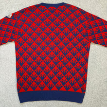 Load image into Gallery viewer, Moncler Sweatshirt Red &amp; Navy Size Medium
